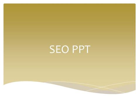 SEO Presentation Template in 2020 | Presentation, Ppt template design ...