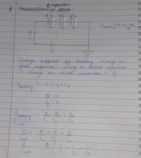 Derive an expression for the effective capacitance of three parallel ...