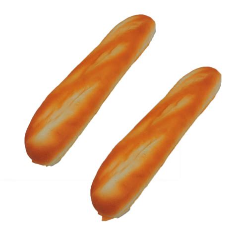 Fake French Baguette Loaf Squeezable Foam Bread 2 PK : Amazon.in: Toys ...