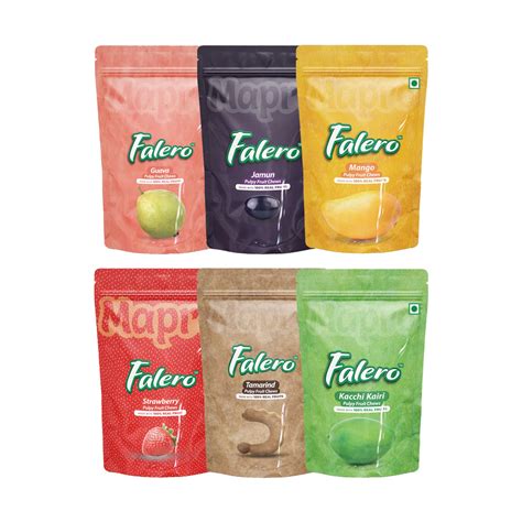 Falero Assorted Pack of 6 | Fruit Sweet Candy | Strawberry, Mango ...