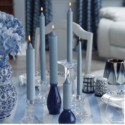 Root Candles 9" Unscented Taper Candles, 12ct. in Williamsburg Blue ...