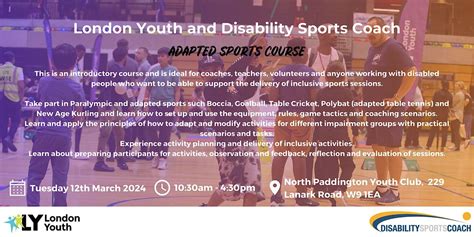 Adapted Sports Course - London Youth & Disability Sports Coach, North ...