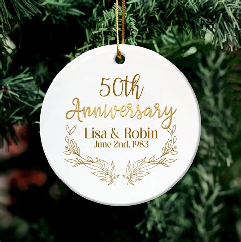 Anniversary Ornament, Personalized Anniversary Ornament, Marriage ...