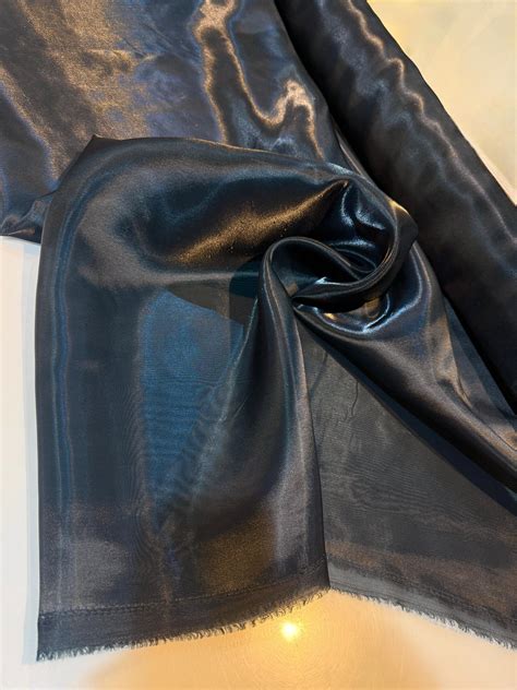Navy Blue Original Imported Glass Tissue Fabric 54 inch width (Shade ...