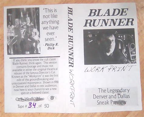 Image result for Blade Runner Workprint