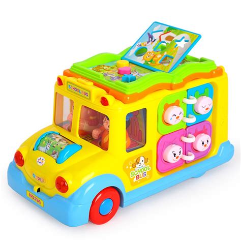 Buy Kiditos Baby Intellectual School Bus Activity Toy Vehicle with ...