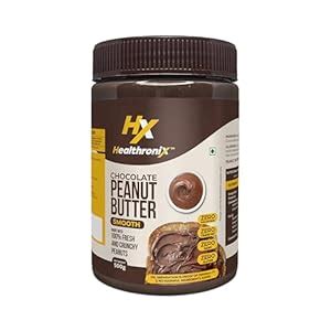 Healthronix Chocolate Smooth Peanut Butter | Pure Roasted Peanuts ...