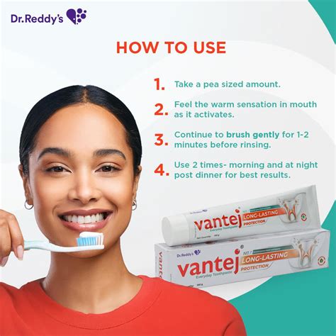 Vantej Toothpaste for Sensitive Teeth Dentist recommended sensitivity ...