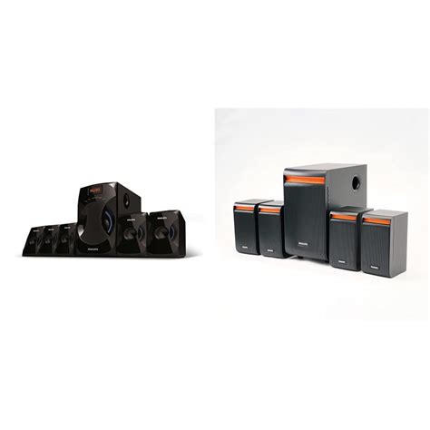 Philips Audio SPA4040B/94 5.1 Channel 45W Multimedia Speakers System ...