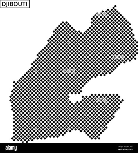 Detailed map of Djibouti showcasing its unique topographical features, highlighting the nation’s ...