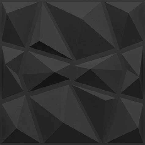 Buy Elevate Stone 3D Wall Panel (Non-Self Adhesive) - Black | 500mm x ...