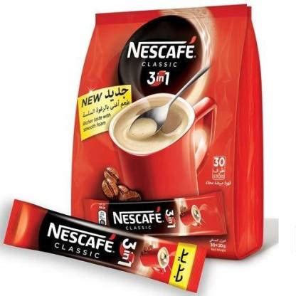 Nescafé 3 in 1 Classic 30 Sachets , 600g Instant Coffee Price in India ...