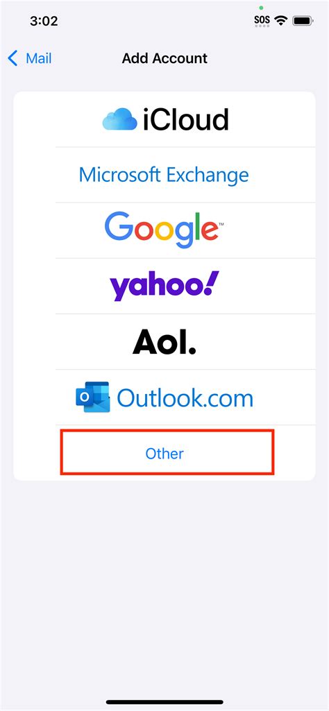 Email Setup iOS 的图像结果