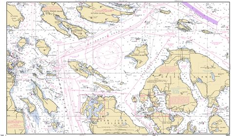 Printable Map Of San Juan Islands, Washington With City Names And Roads ...
