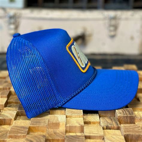 OKC Bolt Patch Trucker Hat - Blue – Blue Seven