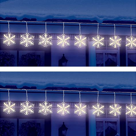 Image result for Snowflake Noel LED String Lights