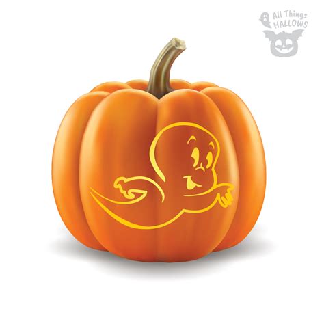 Casper Pumpkin Stencil - Allthingshallows.com – AllThingsHallows