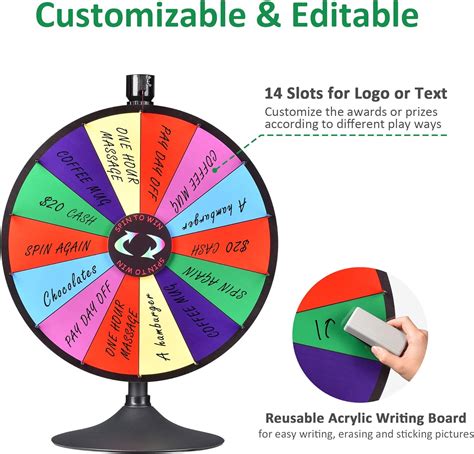 WinSpin Heavy Duty 24 Inch Prize Wheel with Stand & India | Ubuy