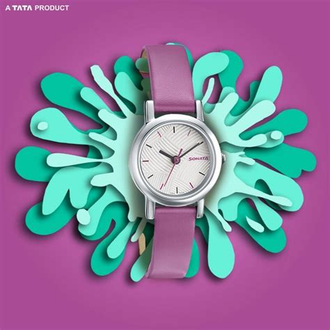 Buy Online Sonata Splash White Dial Women Watch With Leather Strap ...