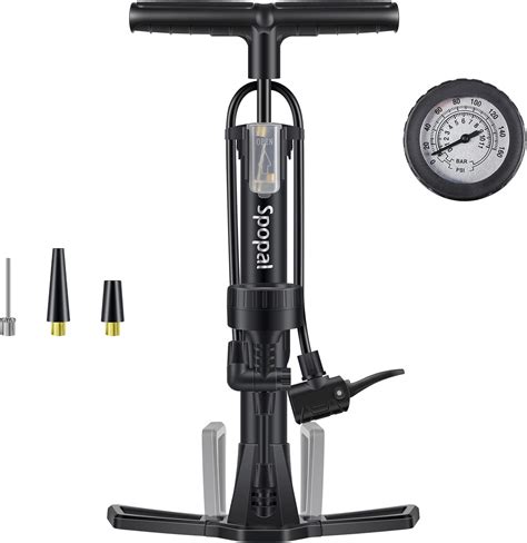 Amazon.com : Bike Pump with Gauge, [160 PSI High Pressure] Spopal ...