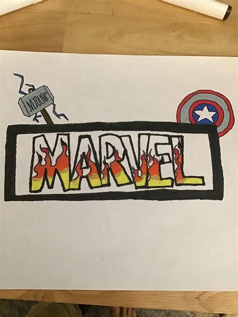 Image result for Marvel Logo Drawing