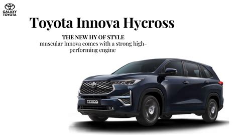 Toyota Innova Hycross Features and On-Road Price in Delhi - Galaxy Toyota