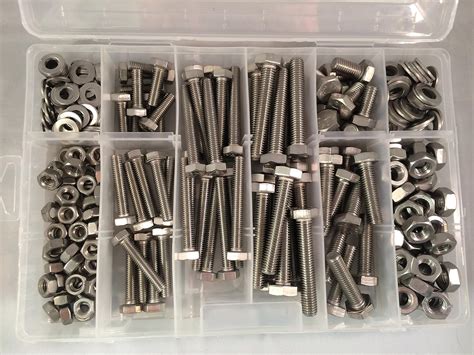NUTS 'N' BOLTS 286 Piece M8 and M10 Assorted Bolts, Hex Nuts, India | Ubuy