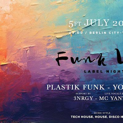 FUNK YOU Label Night @ The Door - Plastik Funk X YouNotUs Live, THE ...