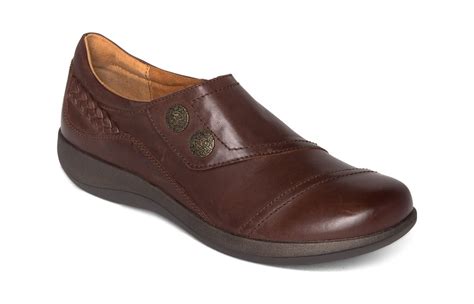 Aetrex Women's Karina Orthopedic Monk Strap Leather Womens Shoes Wide ...