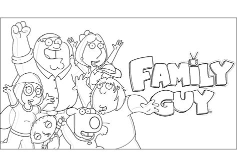 Family guy to print for free - Family Guy Coloring Pages