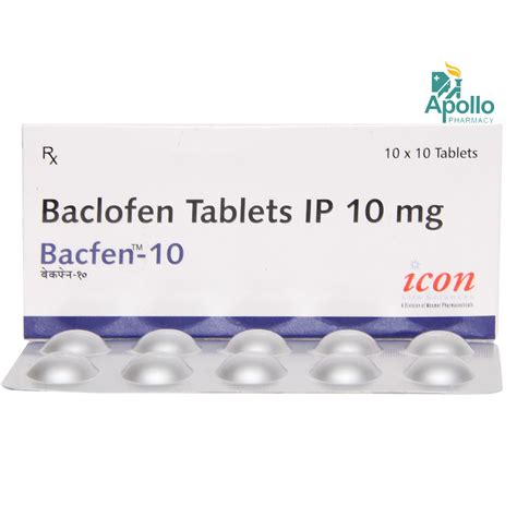 Bacfen-10 Tablet | Uses, Side Effects, Price | Apollo Pharmacy