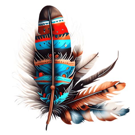 Native American Feathers Graphic · Creative Fabrica