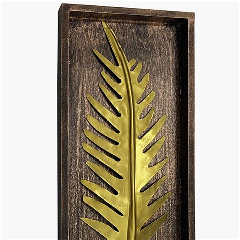 Buy VEDAS Tally Metal and Wood Palm Leaf Framed Wall Art from Vedas at ...