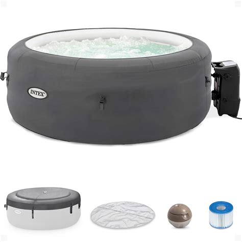 Intex 4 Person Inflatable Round Hot Tub with Bubble India | Ubuy