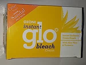 Ozone Ayurvedics Instant Glo Cream Bleach 43g + Additional Sandal Face ...