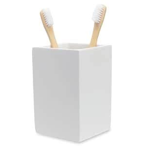 Yew Design Matte White Toothbrush and Toothpaste Holder for Bathroom ...