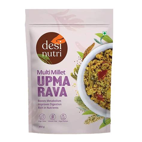 Desi Nutri Multi Millet Upma Rava | Ready to Eat Upma | Millet Upma Mix ...