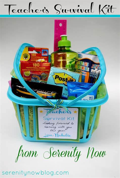 Serenity Now: Teacher Survival Kit (1st Day of School Teacher Gift)