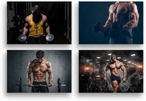 DK RAM 60.96 cm Bodybuilder Motivational Poster For Gym Room Home Wall ...