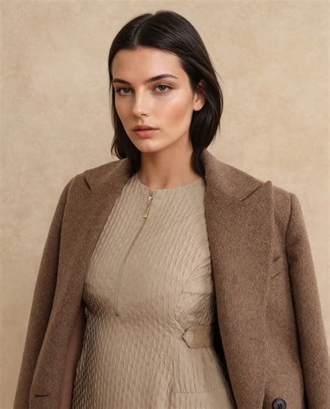 Rareism Women Zelina Beige Sleeveless Crew Neck Zipper Closure A-Line