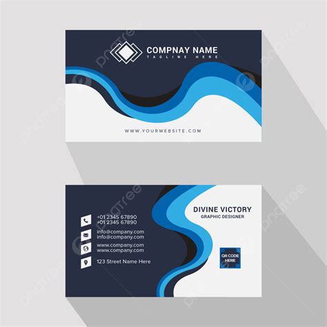 Best 42+ Free Wavy Light Business Cards Vector Set
