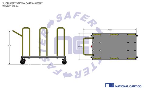 XL Delivery Station Carts | National Cart