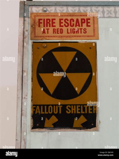 Fallout shelter sign hi-res stock photography and images - Alamy