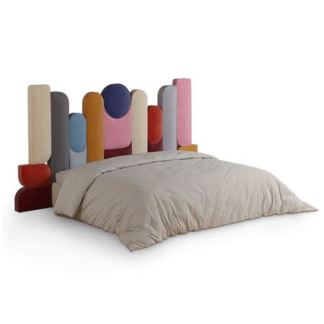Double bed - EJ EE - Malabar - contemporary / upholstered / with ...