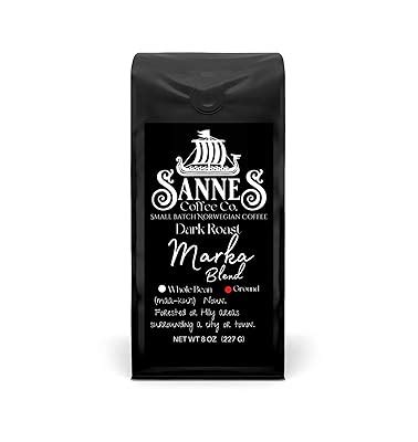 SannesCoffee Sannes Coffee Co. Norwegian Coffee-Marka Blend Dark India ...