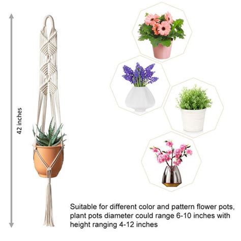 Macrame Cotton Plant Wall Hanger freeshipping - Ecofynd