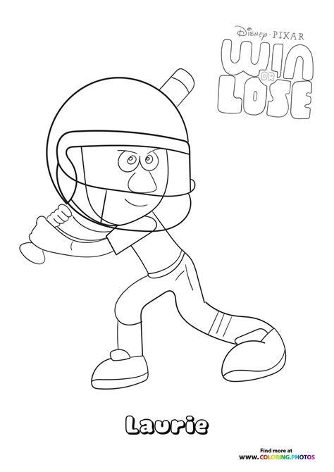 Laurie from Win or Lose - Coloring Pages for kids