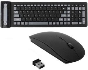 XBOLT Wireless Flexible Keyboard with 109 Keys, Silicone Rubber ...