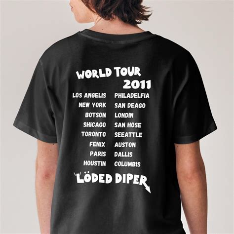 Loded Diper T-shirt, Loded Diper World Tour Shirt, Diary of a Wimpy Kid ...