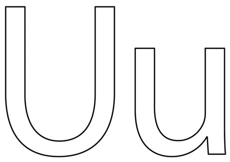 Letter U Printable